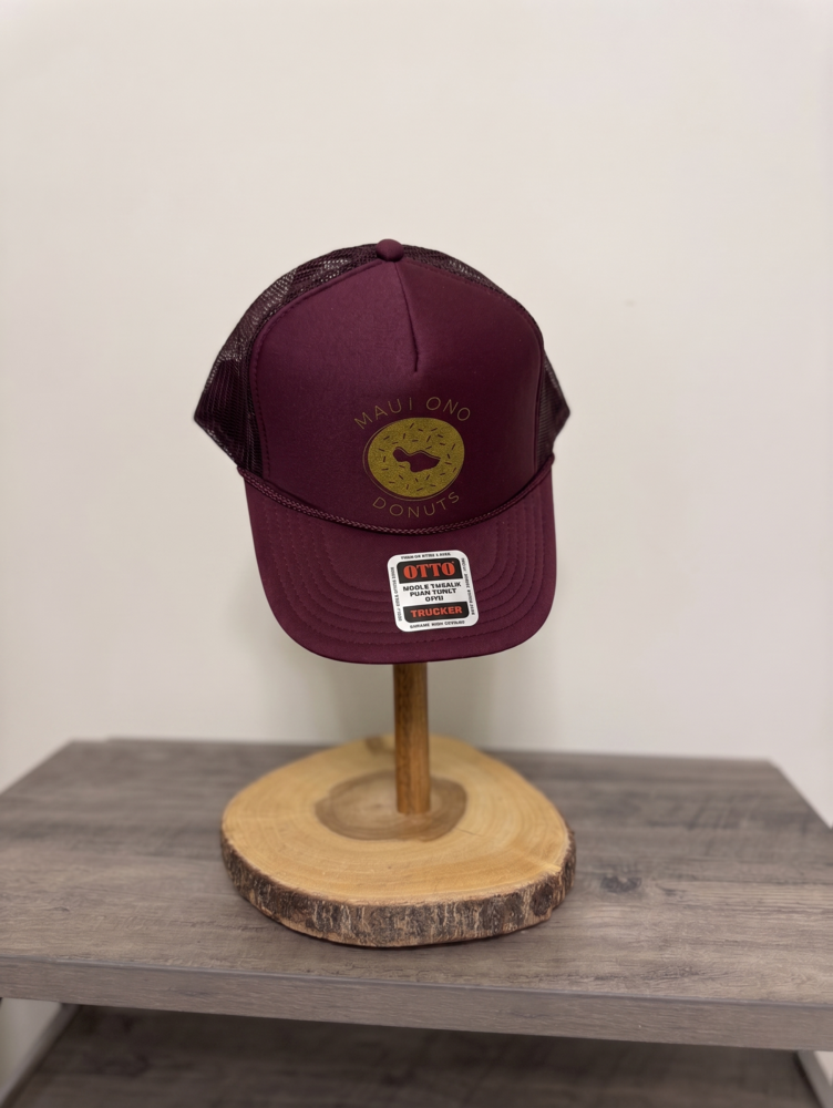 The Vintage Burgundy Trucker Hat
